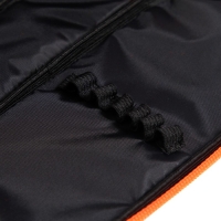 Пенал-футляр 95 х 205 х 45 мм, мягкий, текстильный, Calligrata, ПМК 27-20 Black, резинка на клапане, черный/оранжевый Пенал-футляр 95 х 205 х 45 мм, мягкий, текстильный, Calligrata, ПМК 27-20 Black, резинка на клапане, черный/оранжевый