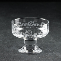 Набор креманок &laquo;Флора&raquo;, 220 мл, с гравировкой, 6 шт