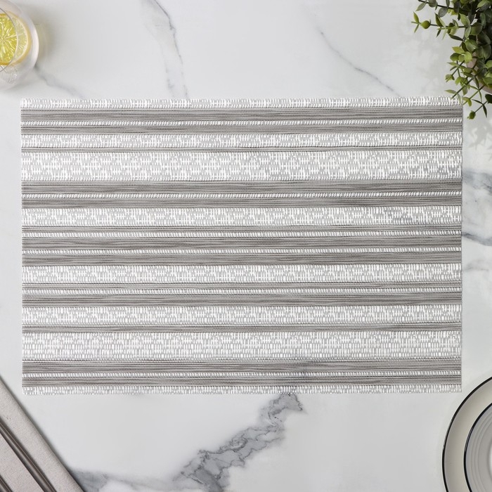 Салфетка сервировочная на стол Доляна «Мия», 45×30 см, цвет серый Салфетка сервировочная на стол Доляна «Мия», 45×30 см, цвет серый