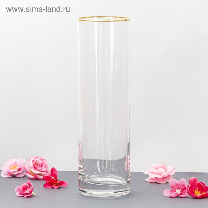 Ваза FLORA c отводкой 7,5х26,5 см Ваза FLORA c отводкой 7,5х26,5 см