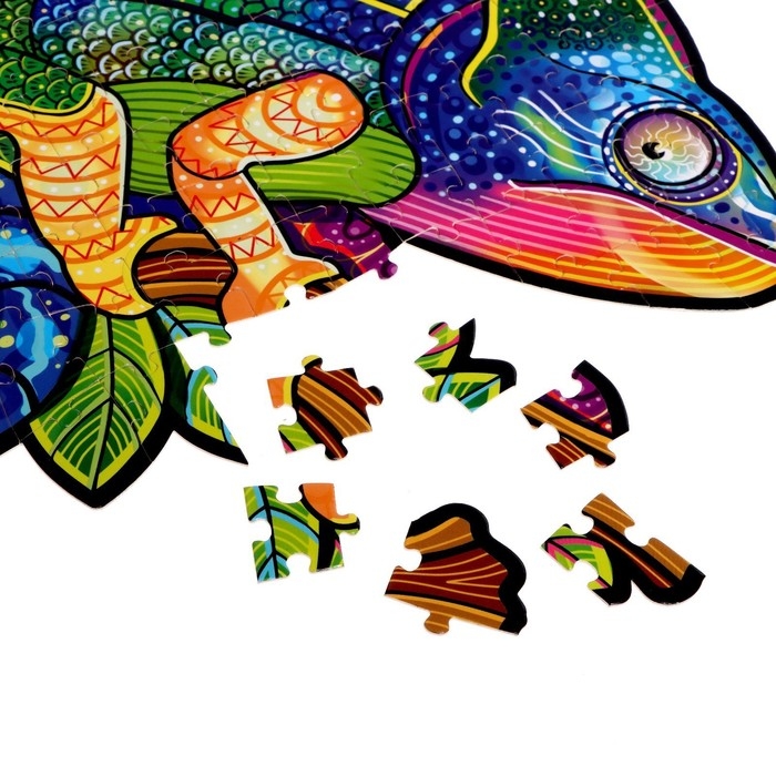 Формовой пазл &laquo;Хамелеон&raquo;, 106 деталей