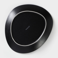 Набор тарелок фарфоровых Magistro Carbon, 26&times;23 см, цвет чёрный