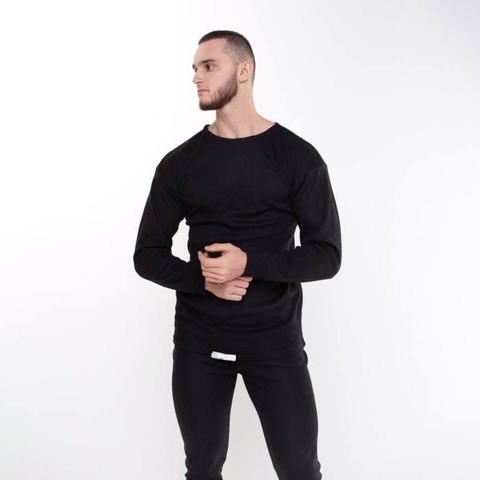 Термобелье мужское (джемпер, кальсоны) НАЧЁС, цвет чёрный, размер 48-50 Термобелье мужское (джемпер, кальсоны) НАЧЁС, цвет чёрный, размер 48-50