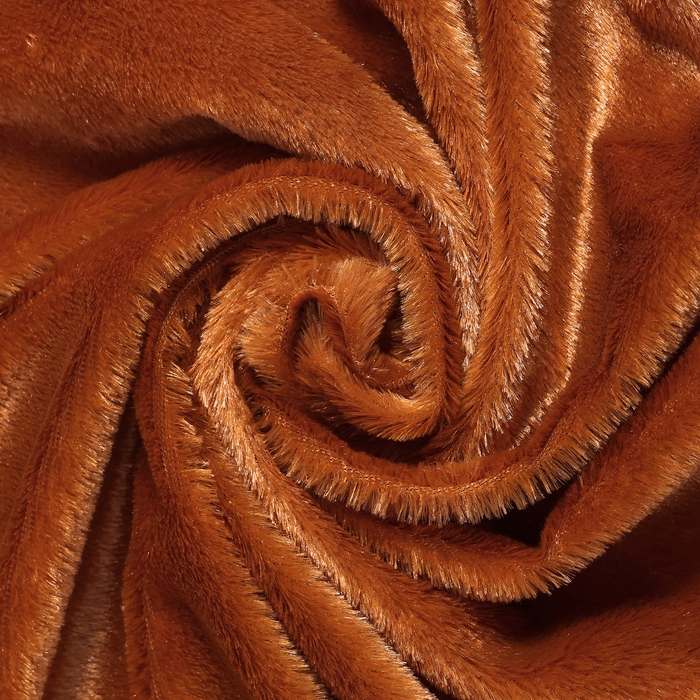 Лоскут для рукоделия, цвет светло-коричневый, мех на трикотажной основе, 100 &times; 150 см