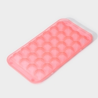 Форма для льда «Сапфир», 28 ячеек, 24×12,7×2 см, цвет МИКС Форма для льда «Сапфир», 28 ячеек, 24×12,7×2 см, цвет МИКС