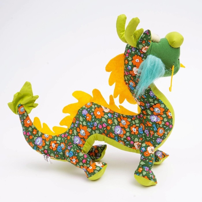 Мягкая игрушка «Дракон», цвет зелёный Мягкая игрушка «Дракон», цвет зелёный