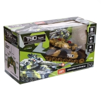 Танк радиоуправляемый Т90, с аккумулятором, свет и звук, цвет коричневый Танк радиоуправляемый Т90, с аккумулятором, свет и звук, цвет коричневый