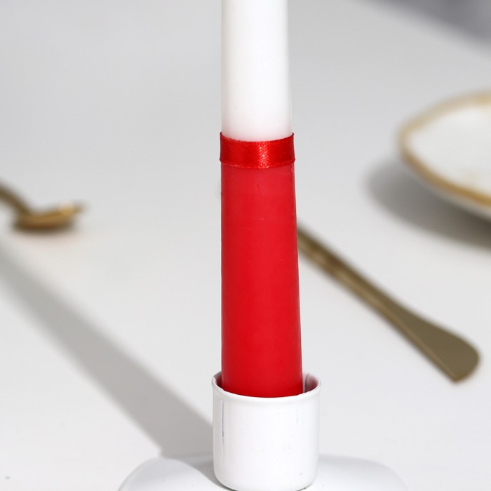 Набор свадебных свечей Набор свадебных свечей "Совет да любовь" красный: родительские 1,8х17,5; очаг 4х13,5