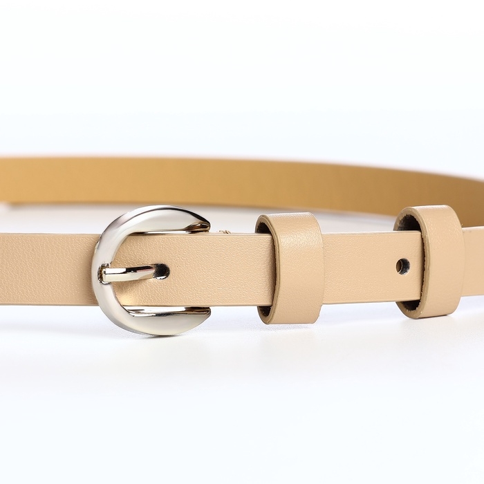 Ремень жен 01-01-02-01 Июнь14, 1,1*0,3*110 см, пряжка металл, 1 прокол, бежевый Ремень жен 01-01-02-01 Июнь14, 1,1*0,3*110 см, пряжка металл, 1 прокол, бежевый