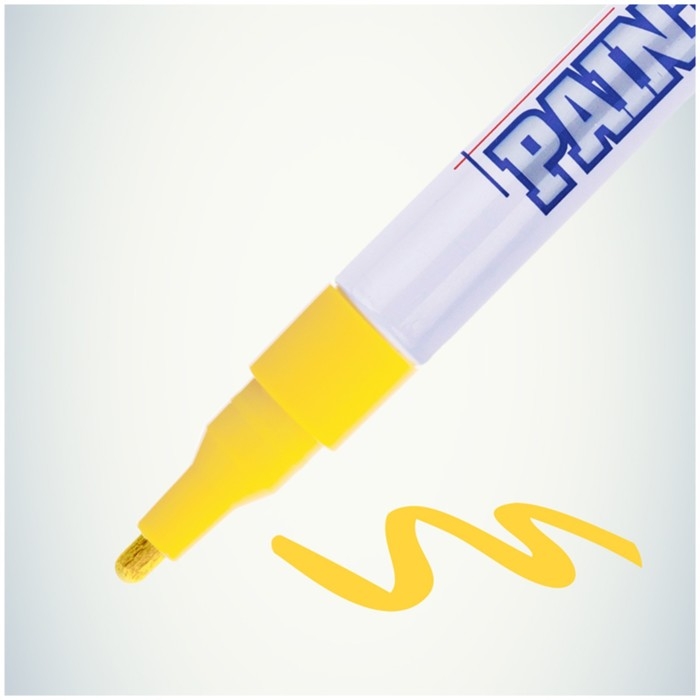 Маркер-краска (лаковый) 2.0 MunHwa Slim Size желтая нитро-основа