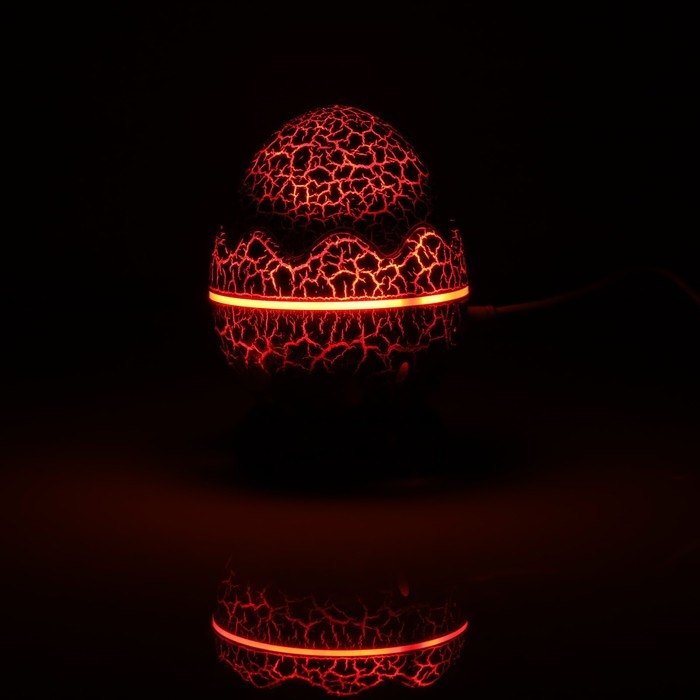 Световой прибор «Яйцо динозавра» 10 см, динамик, съёмная полусфера, свечение RGB, пульт ДУ, USB, синий Световой прибор «Яйцо динозавра» 10 см, динамик, съёмная полусфера, свечение RGB, пульт ДУ, USB, синий