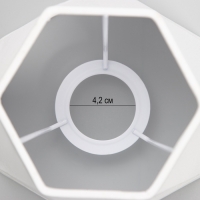 Абажур Е27 белый 13х14х16 см Абажур Е27 белый 13х14х16 см