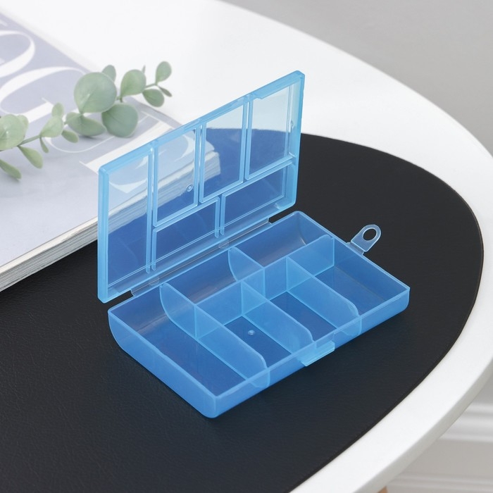 Органайзер для хранения, 6 ячеек, 12&times;8,5&times;2,5, цвет МИКС