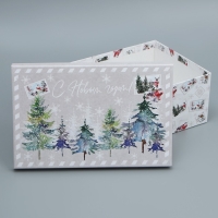 Набор подарочных коробок 6 в 1 &laquo;Новогодняя акварель&raquo;, 20 х 12.5 х 7.5 ‒ 32.5 х 20 х 12.5 см, Новый год