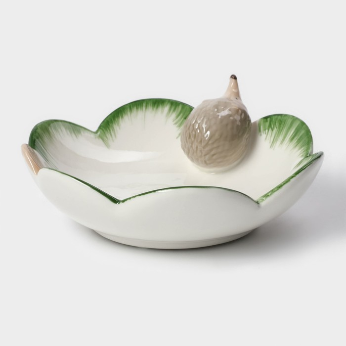 Блюдо керамическое сервировочное «Ёжик», 13,3×13×5,5 см Блюдо керамическое сервировочное «Ёжик», 13,3×13×5,5 см