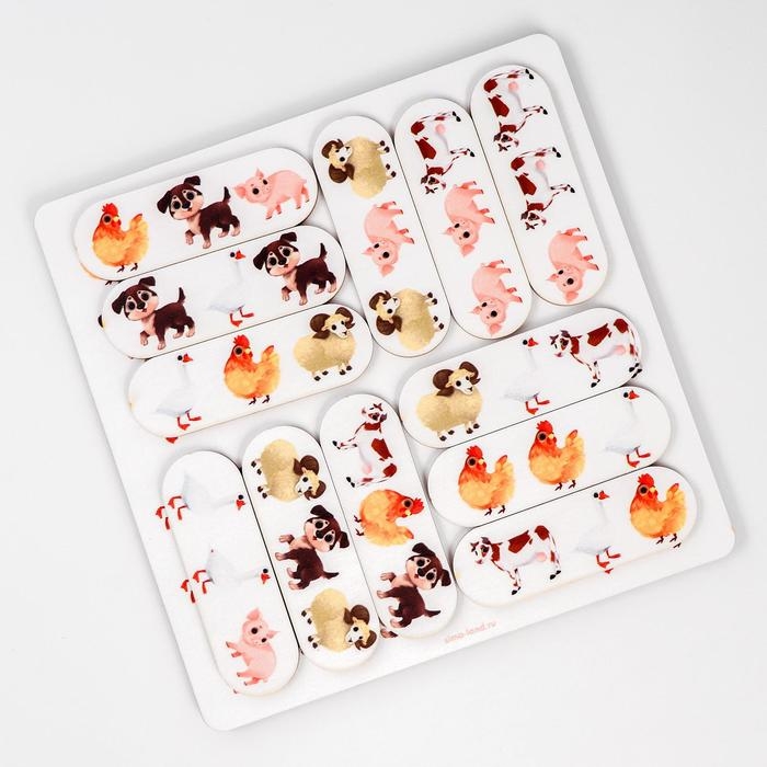 Головоломка «Найди ряд», домашние животные Головоломка «Найди ряд», домашние животные