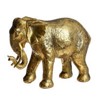 Сувенир полистоун "Золотой слон" 16,5х23,5х9,5 см