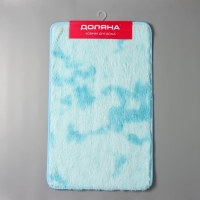 Коврик Доляна &laquo;Пушистик&raquo;, 50&times;80 см, цвет голубой