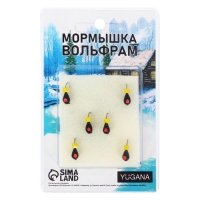 Мормышка Капля чёрная, красный глаз + куб гранен сырный 1.1 г Мормышка Капля чёрная, красный глаз + куб гранен сырный 1.1 г