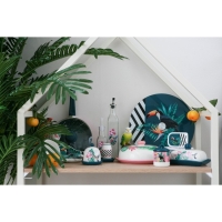 Маслёнка Доляна &laquo;Тропики&raquo;, 17&times;12,5&times;8 см, цвет белый