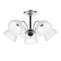 Люстра "Сицилия" 5х60Вт Е27 Хром, черный Люстра "Сицилия" 5х60Вт Е27 Хром, черный