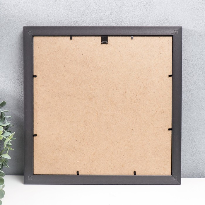 Фоторамка пластик "МИРАМ" 30х30 см коричневый (пластиковый экран)