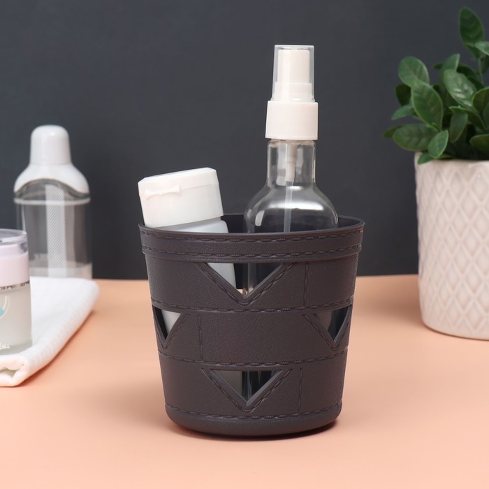 Органайзер для хранения косметических принадлежностей,  d = 10 &times; 9  см, цвет МИКС