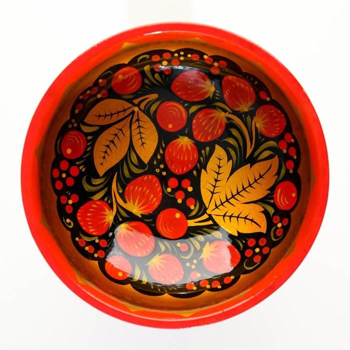 Фруктовница на ножке &laquo;Хохлома&raquo;