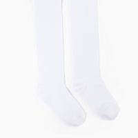 Колготки детские, цвет белый, рост 110-116 см