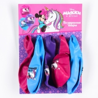 Шар воздушный "С Днем рождения!", 12 дюйм, латексный, 5 штук, Минни Маус и единорог Шар воздушный "С Днем рождения!", 12 дюйм, латексный, 5 штук, Минни Маус и единорог