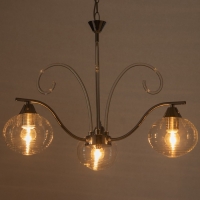 Люстра "Харми" 3хE27 40Вт серебро 58х58х41 см BayerLux Люстра "Харми" 3хE27 40Вт серебро 58х58х41 см BayerLux