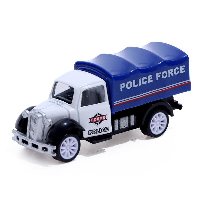 Грузовик металлический &laquo;Полиция&raquo;, инерция, МИКС