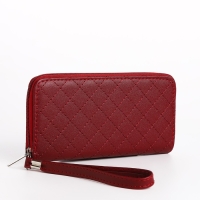 Кошелёк женский на молнии, цвет бордовый Кошелёк женский на молнии, цвет бордовый