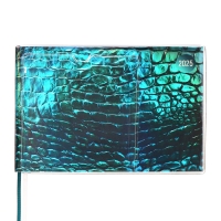 Еженедельник датир 2025г 180х127мм мягк обл ПВХ 64л ESCALADA ЗМЕЯ ЗЕЛЁНАЯ, кр бл 70 г/м&sup2;