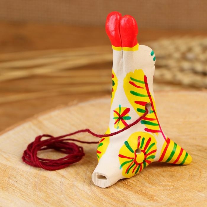 Филимоновская игрушка - свисток &laquo;Заяц&raquo;