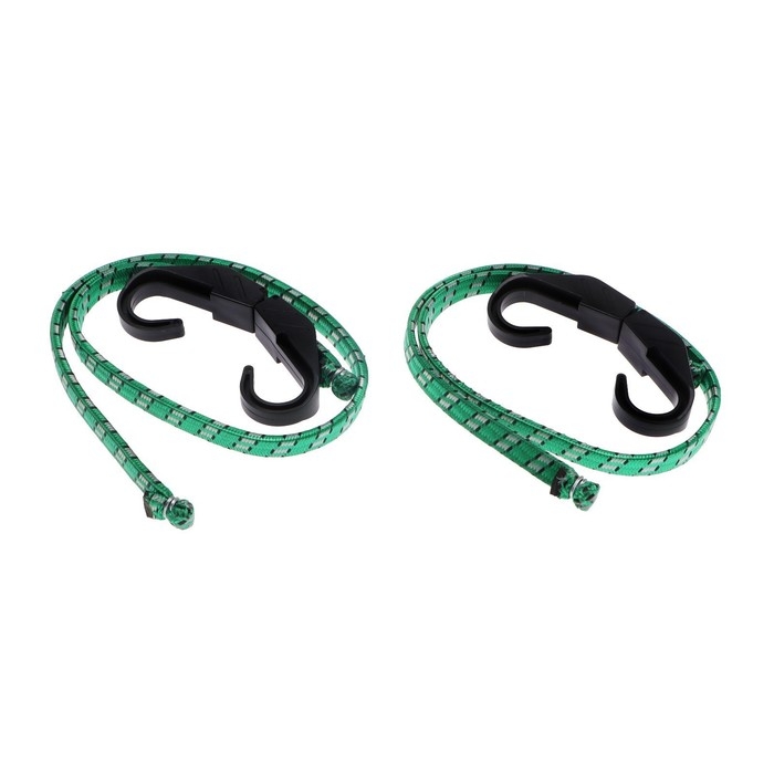 Резинка для крепления багажа Nova Bright, 80 см, пластиковые крючки, набор 2 шт Резинка для крепления багажа Nova Bright, 80 см, пластиковые крючки, набор 2 шт