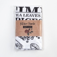 Набор кухонных полотенец Доляна Organic food 35х60см-3шт, 100% хлопок