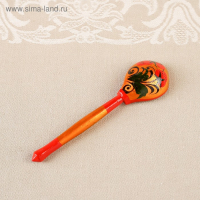 Сахарница, с ложкой, 10&times;9 см, хохлома