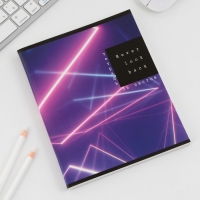 Тетрадь в клетку, 96 листов А5 на скрепке, &laquo;1 сентября: Неон&raquo; ,обложка мелованный картон 230 гр внутренний блок №1, белизна 96%