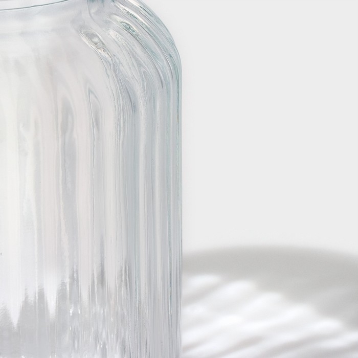 Банка стеклянная для хранения сыпучих продуктов Доляна &laquo;Зайка в золотом&raquo;, 950 мл, с керамической крышкой