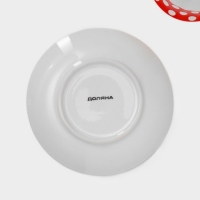 Сервиз чайный керамический на металлической подставке Доляна «Горох»,13 предметов на подставке: 6 чашек 210 мл, 6 блюдец - d=14 см, чайник 950 мл, цвет красный Сервиз чайный керамический на металлической подставке Доляна «Горох»,13 предметов на подставке: 6 чашек 210 мл, 6 блюдец - d=14 см, чайник 950 мл, цвет красный