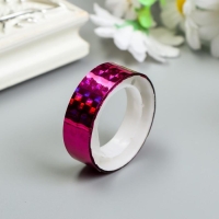 Клейкая лента декоративная голографический, ш-1,2 см, д-2,4 м (набор 12 шт) Клейкая лента декоративная голографический, ш-1,2 см, д-2,4 м (набор 12 шт)