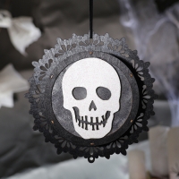 Подвеска с подсветкой &laquo;Череп&raquo;, 14,5 &times; 14,5 &times; 3 см