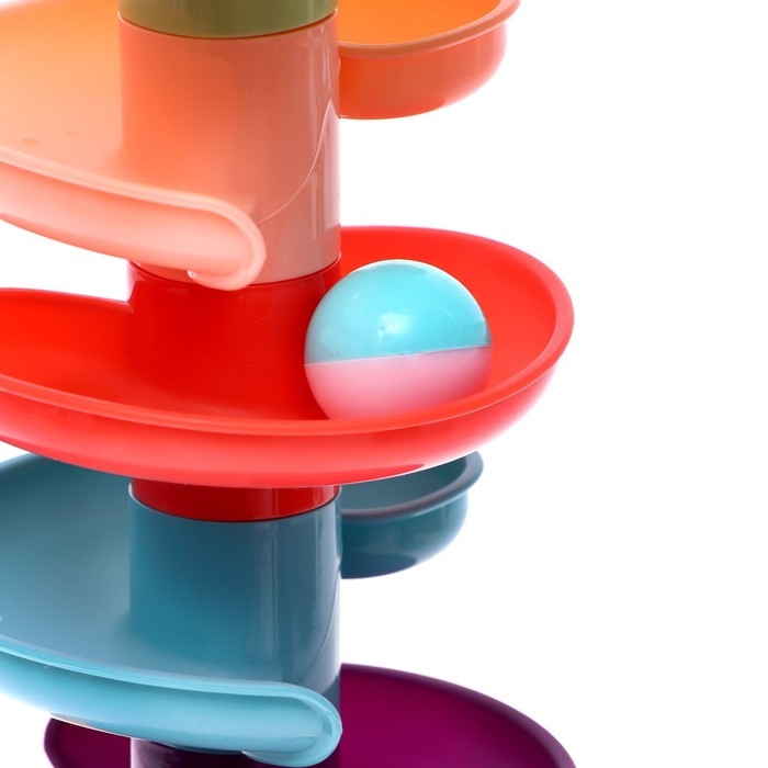 Развивающая пирамидка &laquo;Попади в корзину&raquo;, 8 элементов, цвет серый