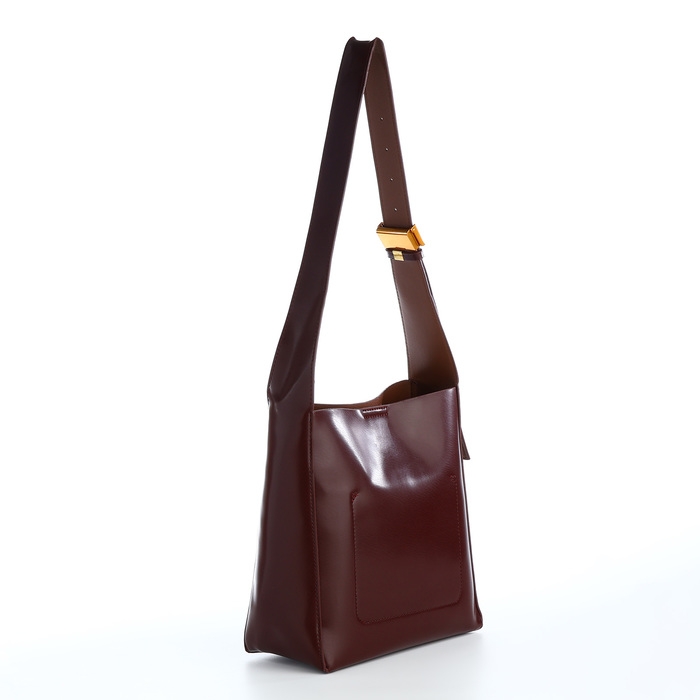 Сумка женская на винтовом замке TEXTURA, средний размер, цвет коричневый Сумка женская на винтовом замке TEXTURA, средний размер, цвет коричневый