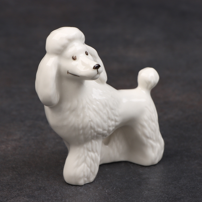 Статуэтка фарфоровая «Пудель белый», 10 см Статуэтка фарфоровая «Пудель белый», 10 см