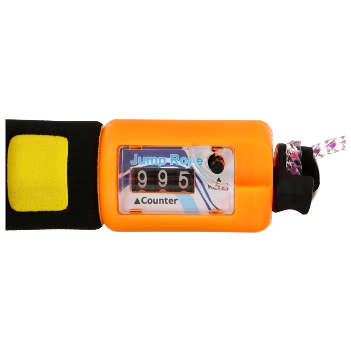 Скакалка ONLYTOP, со счётчиком, 2,7 м, цвета МИКС Скакалка ONLYTOP, со счётчиком, 2,7 м, цвета МИКС