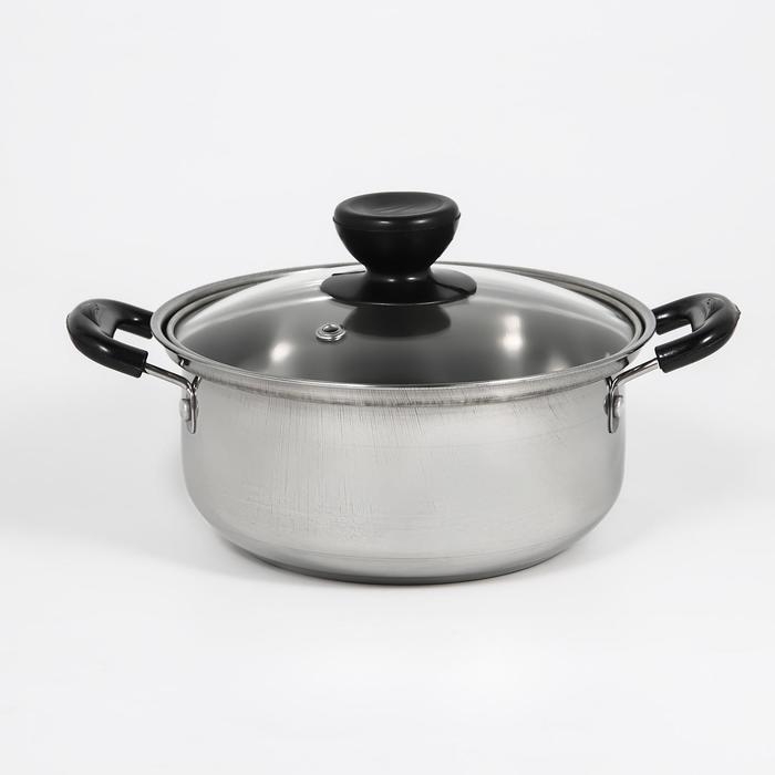 Кастрюля из нержавеющей стали Promo, 900 мл, 16×7 см, с крышкой Кастрюля из нержавеющей стали Promo, 900 мл, 16×7 см, с крышкой