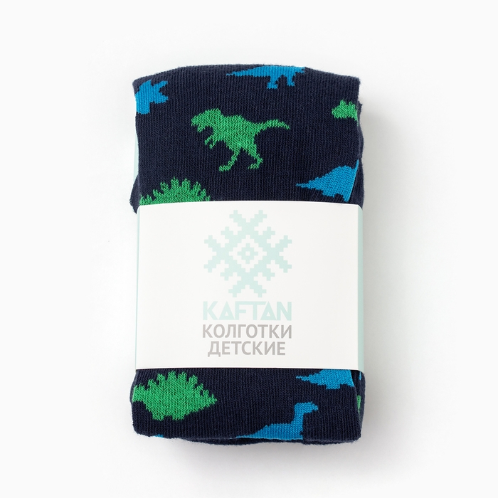 Колготки детские KAFTAN Колготки детские KAFTAN "Динозавры" 116-122 см, синий
