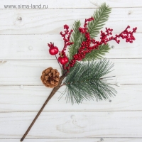 Декор "Зимние мечты" ягоды, шишка, 30 см Декор "Зимние мечты" ягоды, шишка, 30 см